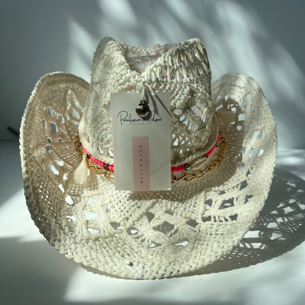 Sombrero cowgirl color Blanco